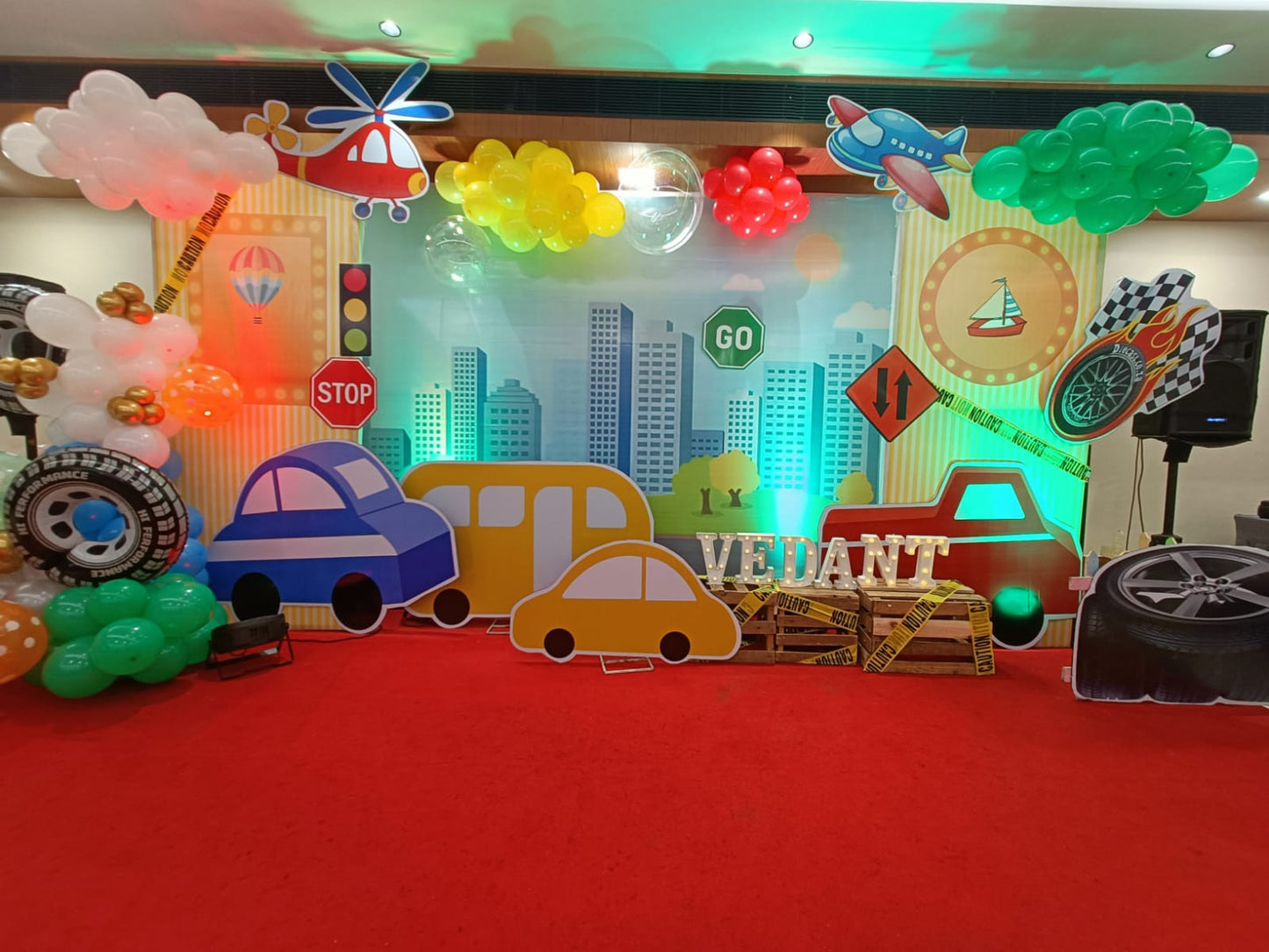 Car & Transportation Theme Birthday Decoration - PARTYFOXX 