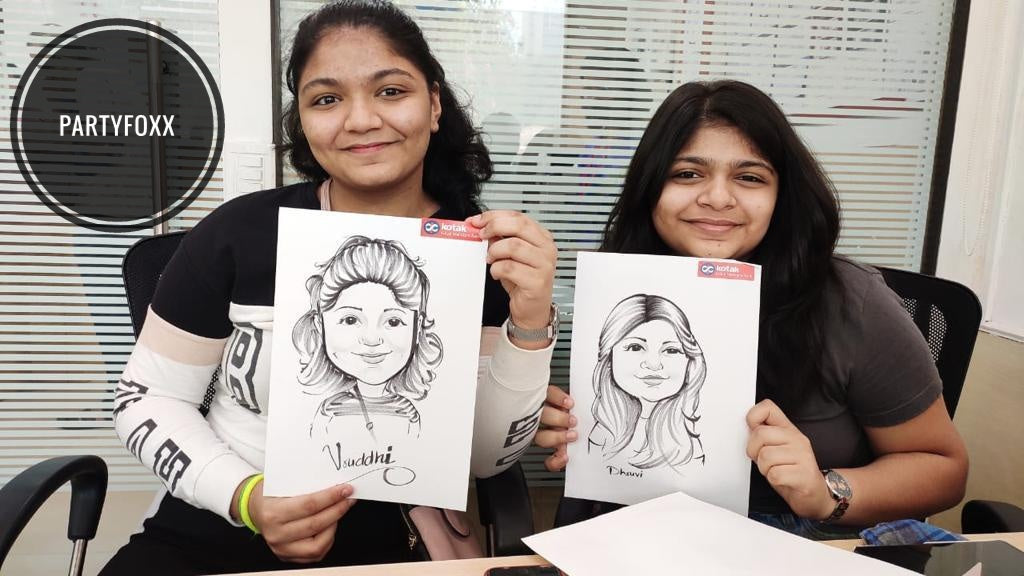 Caricature Art Activity for Birthday Parties and Events - PARTYFOXX 