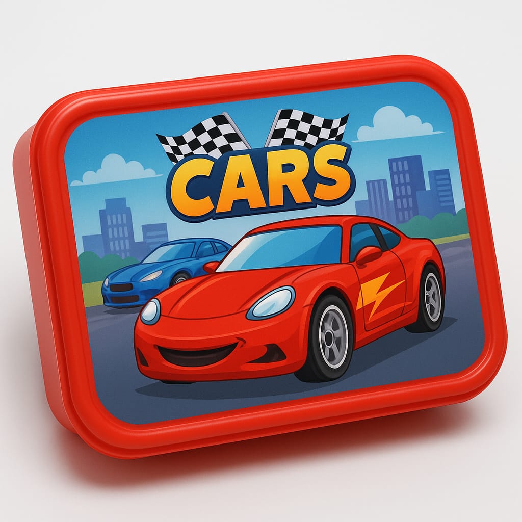 Custom Cars Theme Tiffin Box – Kids Return Gifts - PARTYFOXX 