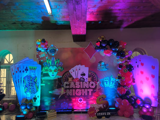 Casino Night Theme Party Decoration - PARTYFOXX 