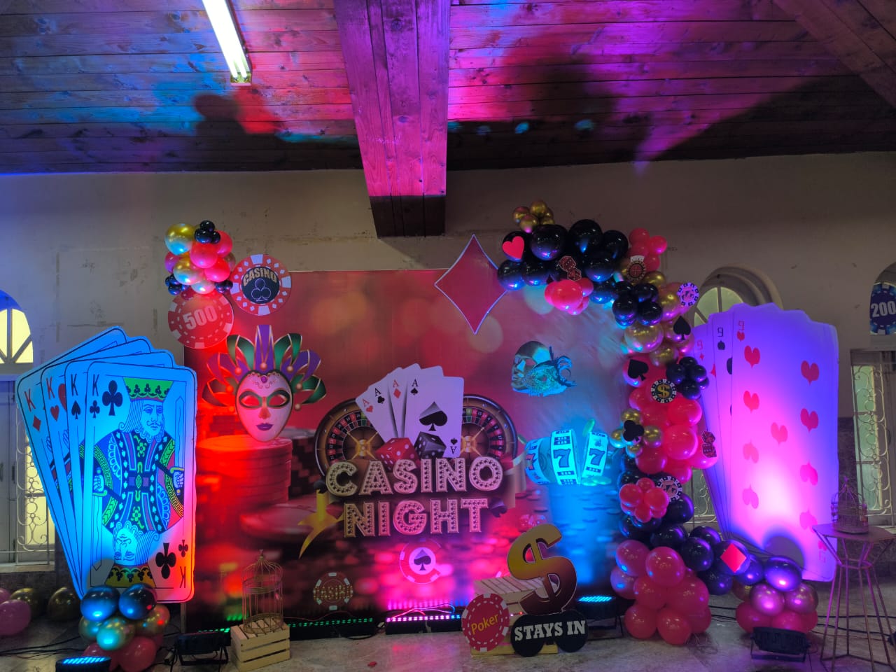 Casino Night Theme Party Decoration - PARTYFOXX 