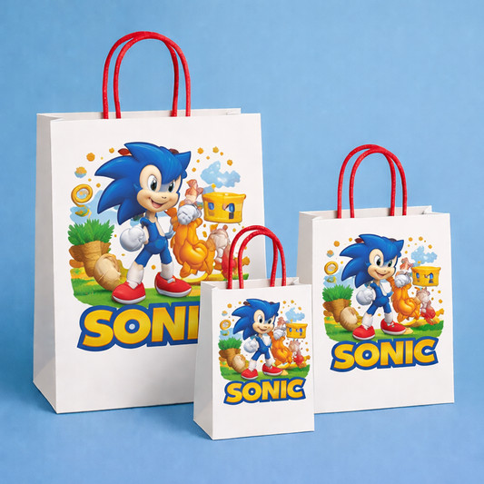 Sonic-Style In the Dark Theme Paper Carry Bags for Return Gifts