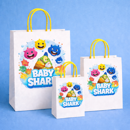 Baby Shark Theme Paper Carry Bags for Return Gifts