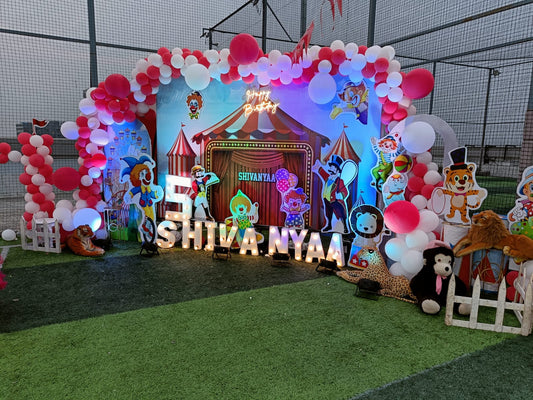 Circus Theme Birthday Decoration - PARTYFOXX 