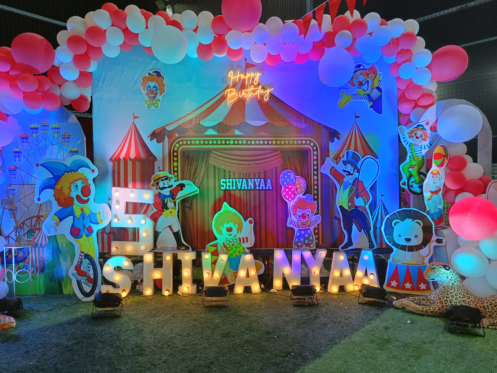 Circus Theme Birthday Decoration - PARTYFOXX 