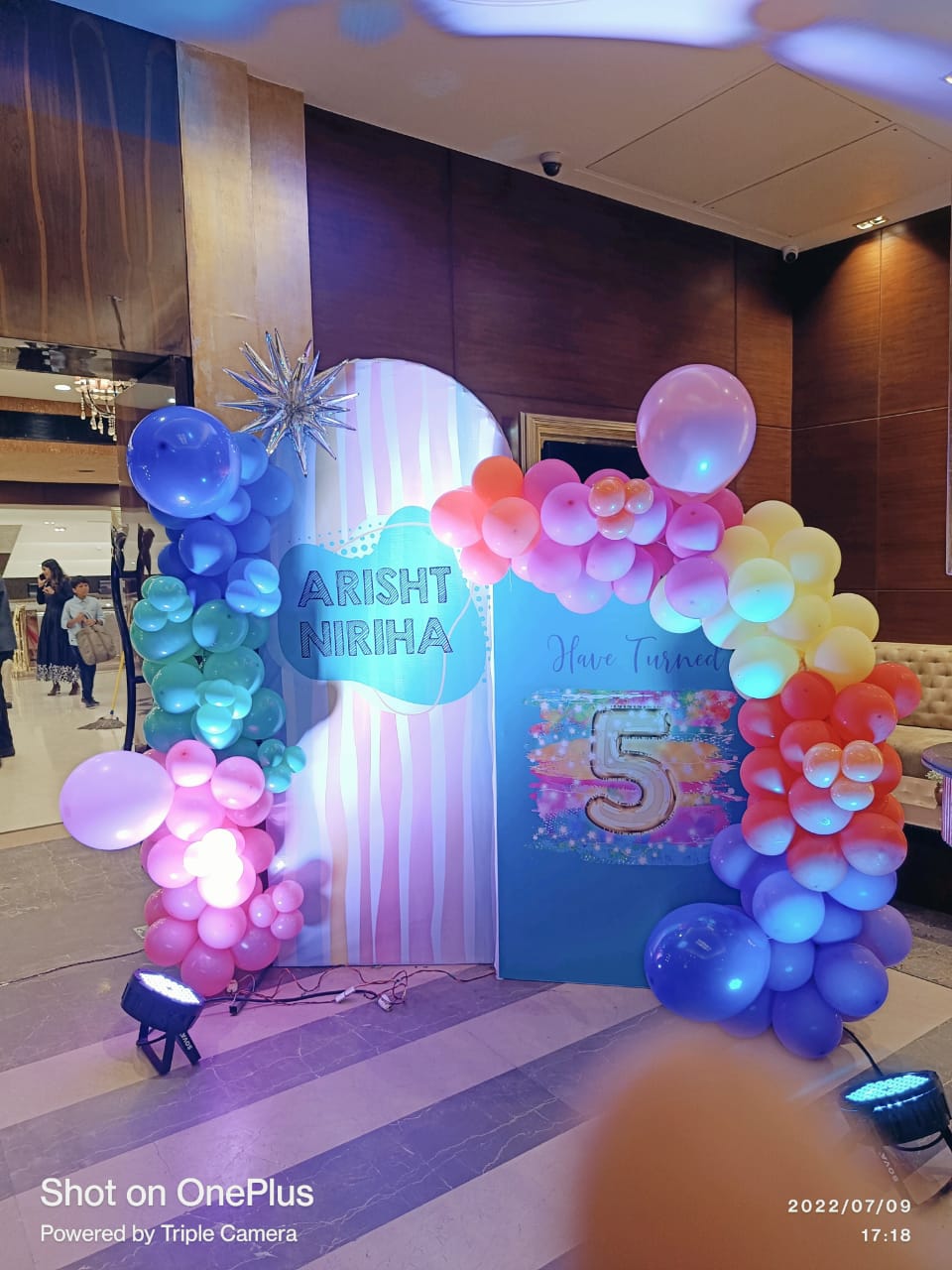 Colorful Rainbow Garden Theme Birthday Decoration