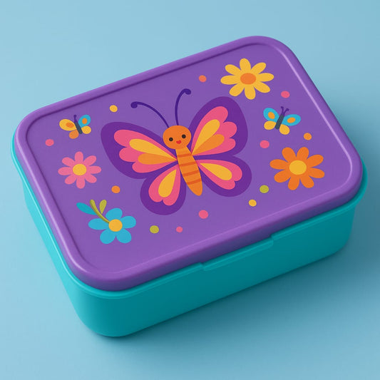 Custom Print Butterfly Theme Tiffin Box – Kids Return Gifts