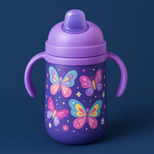 Custom Print Butterfly Theme Water Bottle – Kids Return Gifts