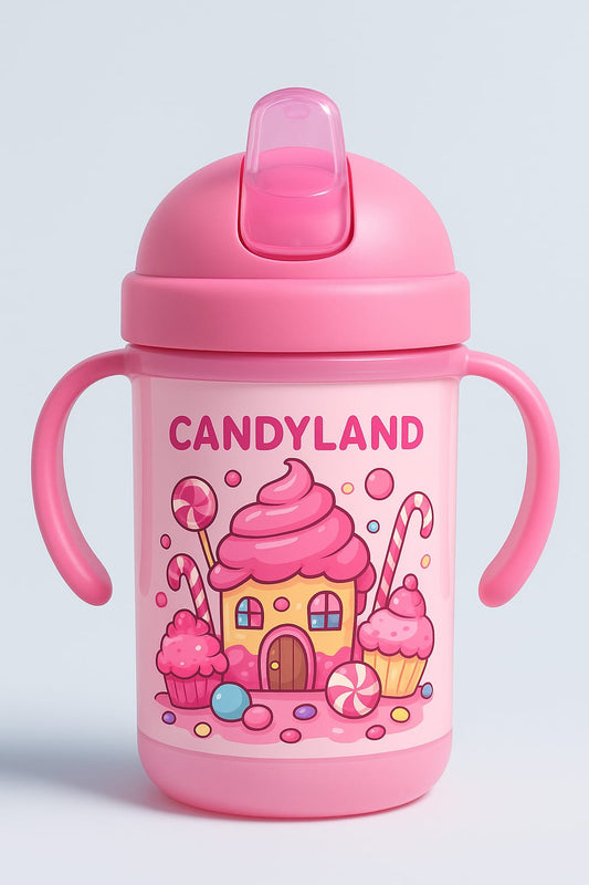 Custom Print Candyland Theme Water Bottle – Kids Return Gifts