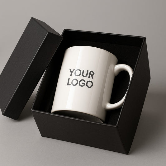 Custom Print Coffee Mug Gift Box – Corporate Gifting Solutions - PARTYFOXX 