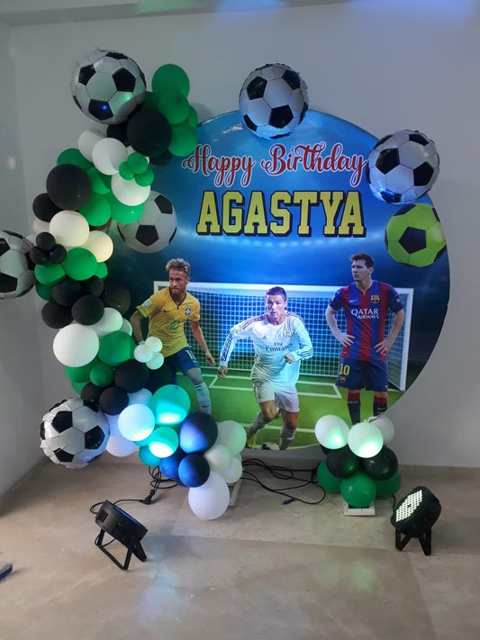 Football Theme Ring Backdrop Decoration - PARTYFOXX 