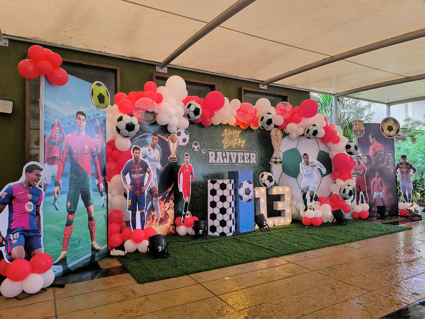 Grand Football Theme Birthday Decoration with 2000+ Balloons