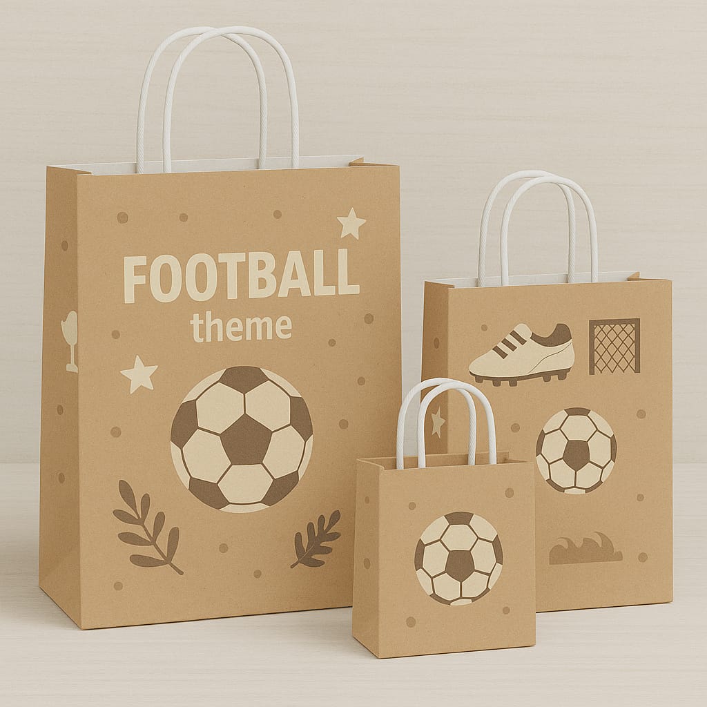 Football Theme Paper Carry Bags for Return Gifts - PARTYFOXX 