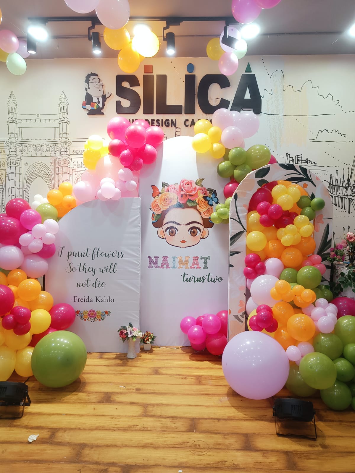 Frida Kahlo Inspired Floral Theme Birthday Decoration - PARTYFOXX 