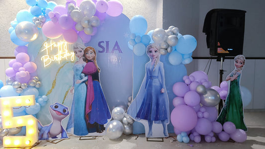 Frozen Theme Birthday Decoration – Magical Winter Wonderland - PARTYFOXX 