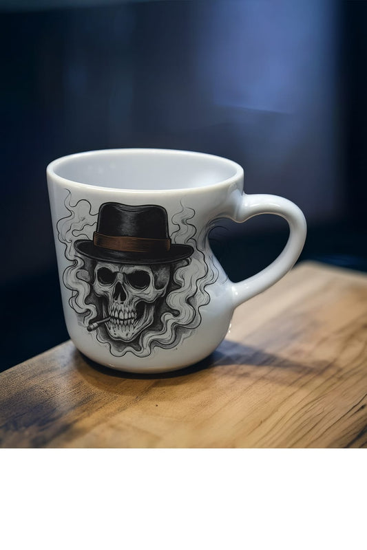 Custom Heart-Cut White Mug – Promotional Corporate Gifts | PARTYFOXX - PARTYFOXX 