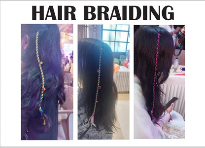 Hair Braiding Activity for Girls - PARTYFOXX 