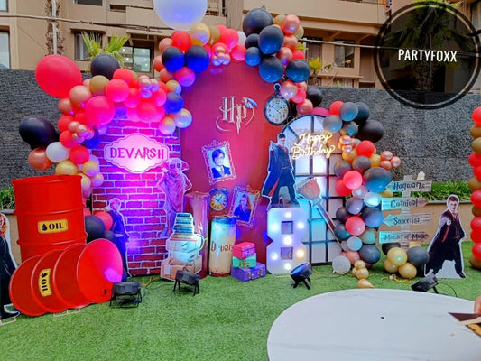 Harry Potter Theme Birthday Decoration – Magical Setup - PARTYFOXX 