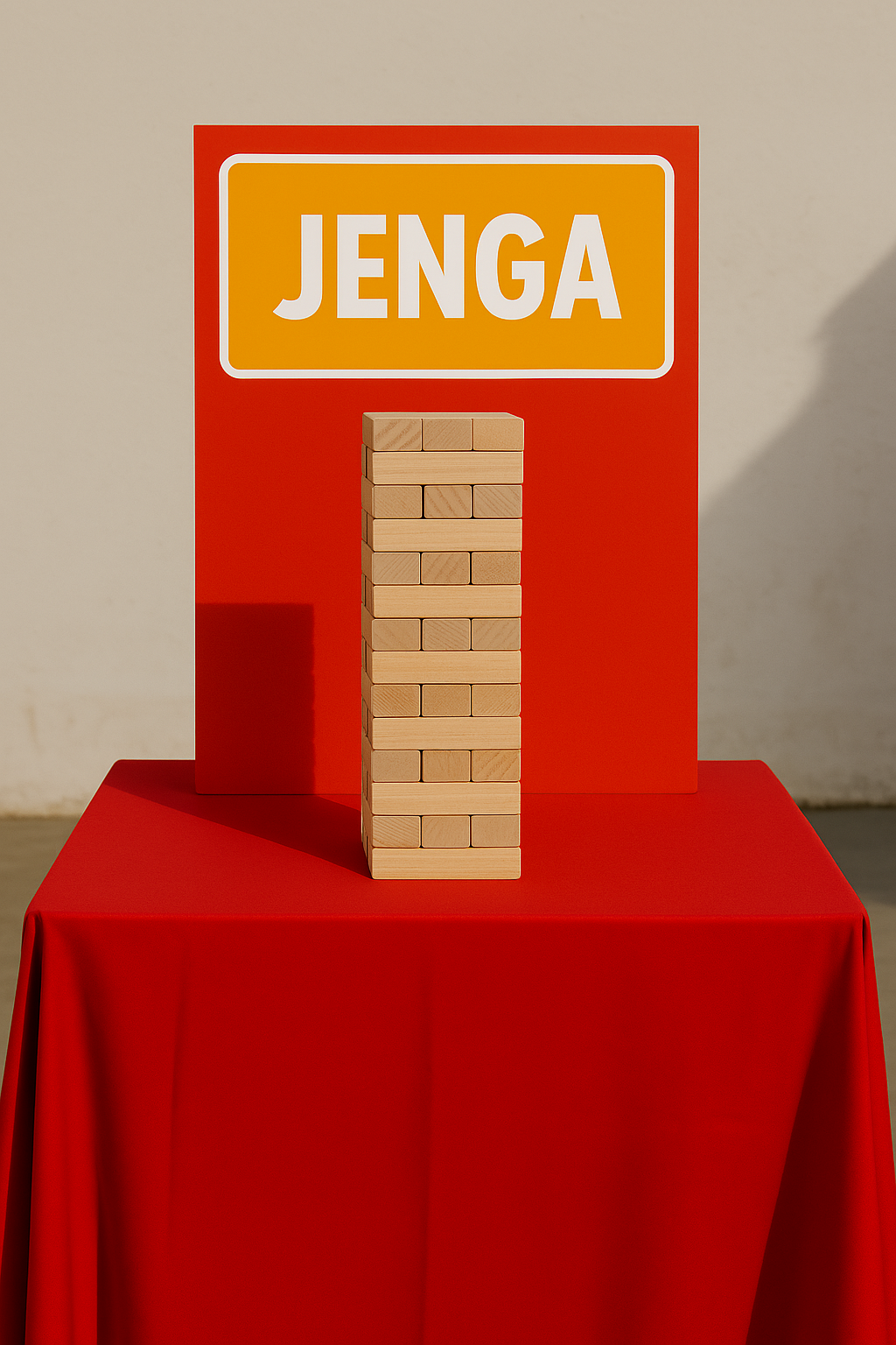 Jenga Game Stall - PARTYFOXX 