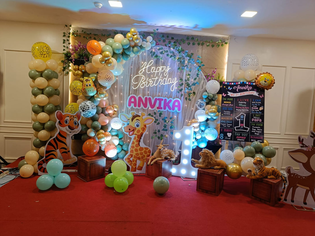 Jungle Theme Baby Animal Ring Setup - PARTYFOXX 
