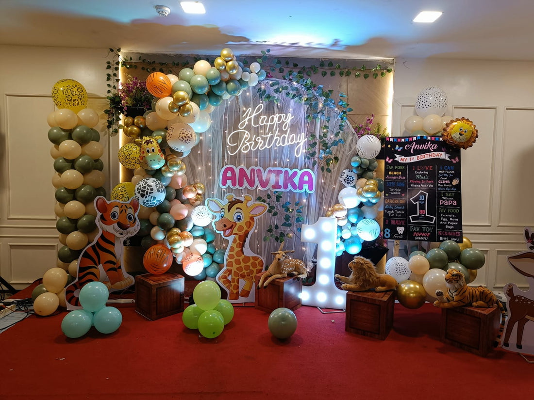Jungle Theme Baby Animal Ring Setup - PARTYFOXX 
