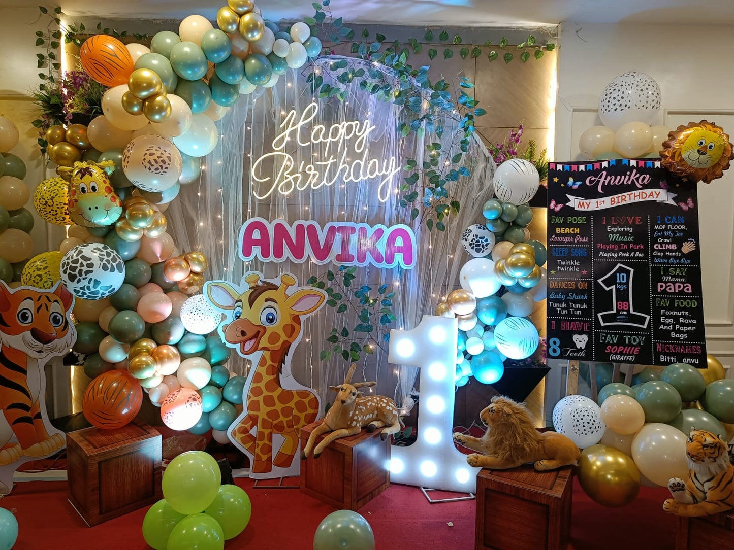 Jungle Theme Baby Animal Ring Setup - PARTYFOXX 
