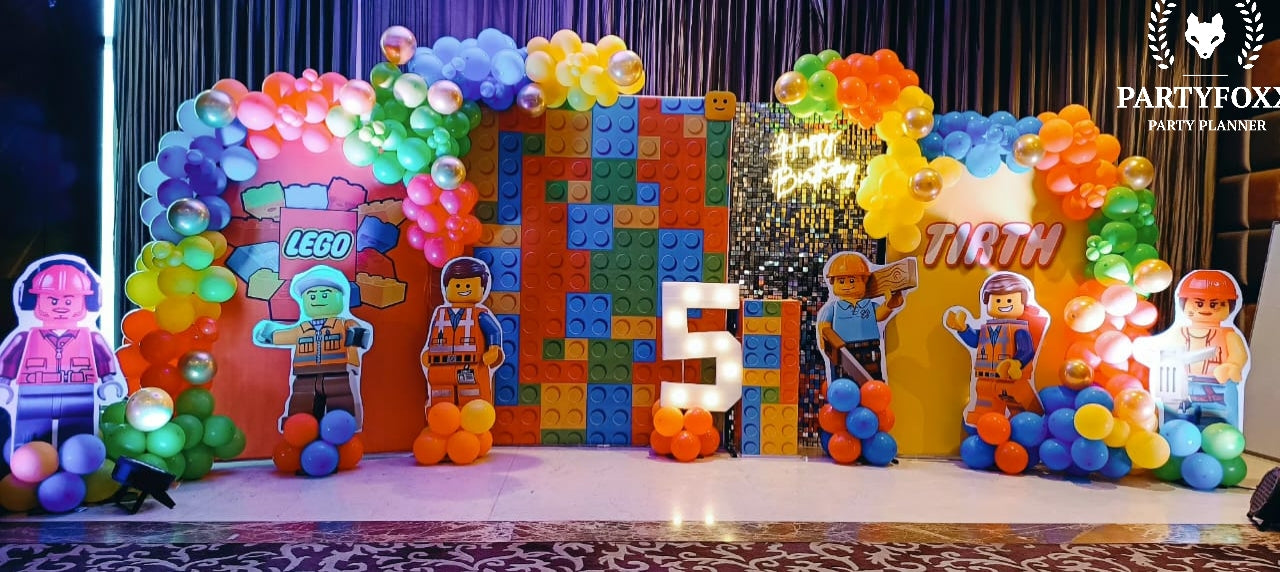 Lego Theme Birthday Decoration - PARTYFOXX 