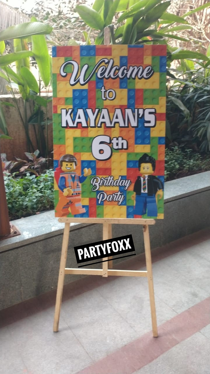 Lego Theme Birthday Decoration - PARTYFOXX 