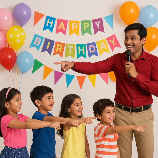 Male Game Host for Kids' Birthday Parties and Events - PARTYFOXX 