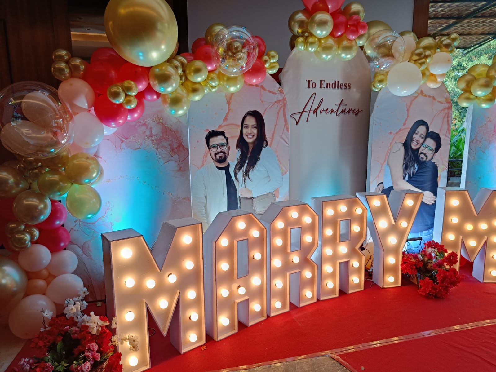 Customized Marriage Proposal Setup - PARTYFOXX 