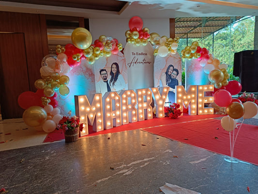 Customized Marriage Proposal Setup - PARTYFOXX 