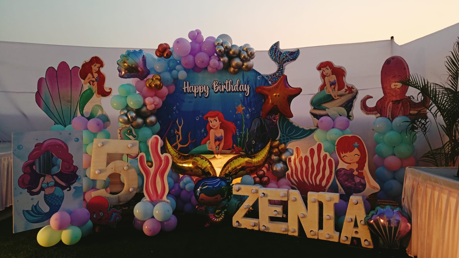 Mermaid Theme Ring Decoration - PARTYFOXX 