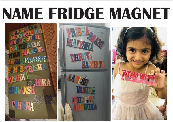 Name Fridge Magnet Activity for Kids - PARTYFOXX 