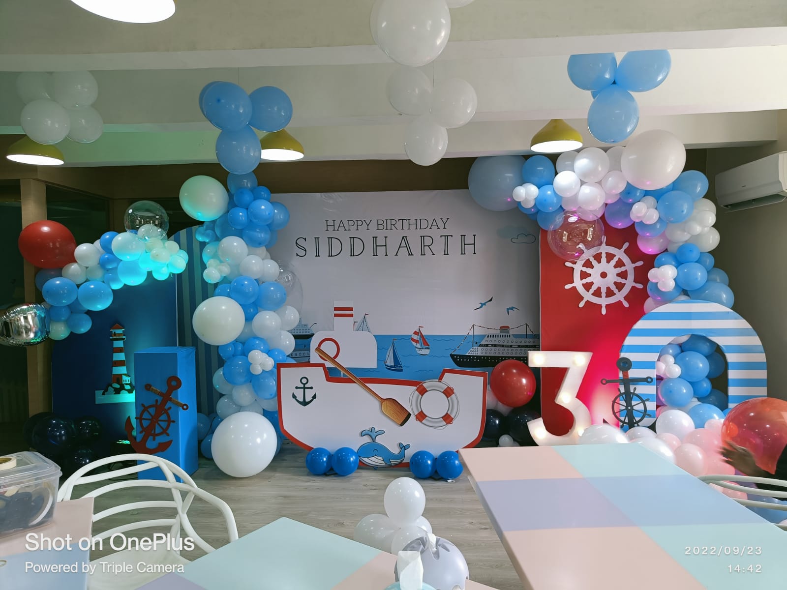 Nautical Theme Birthday Decoration - PARTYFOXX 