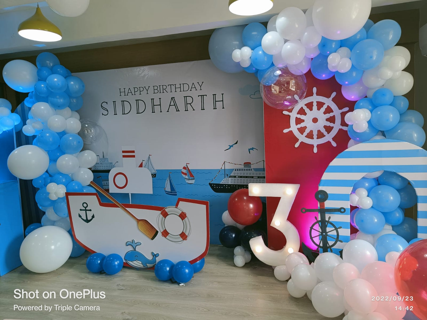 Nautical Theme Birthday Decoration - PARTYFOXX 