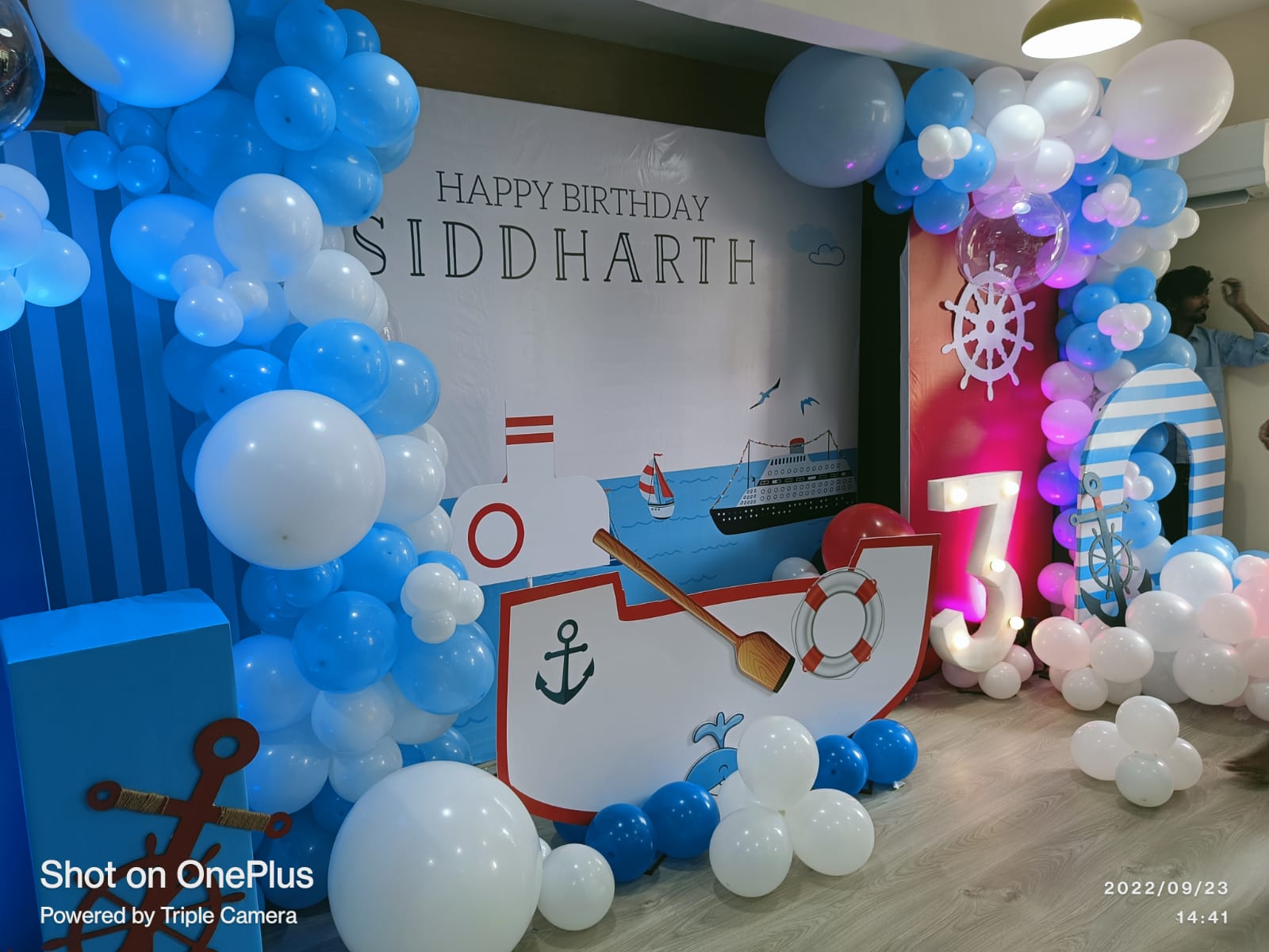 Nautical Theme Birthday Decoration - PARTYFOXX 
