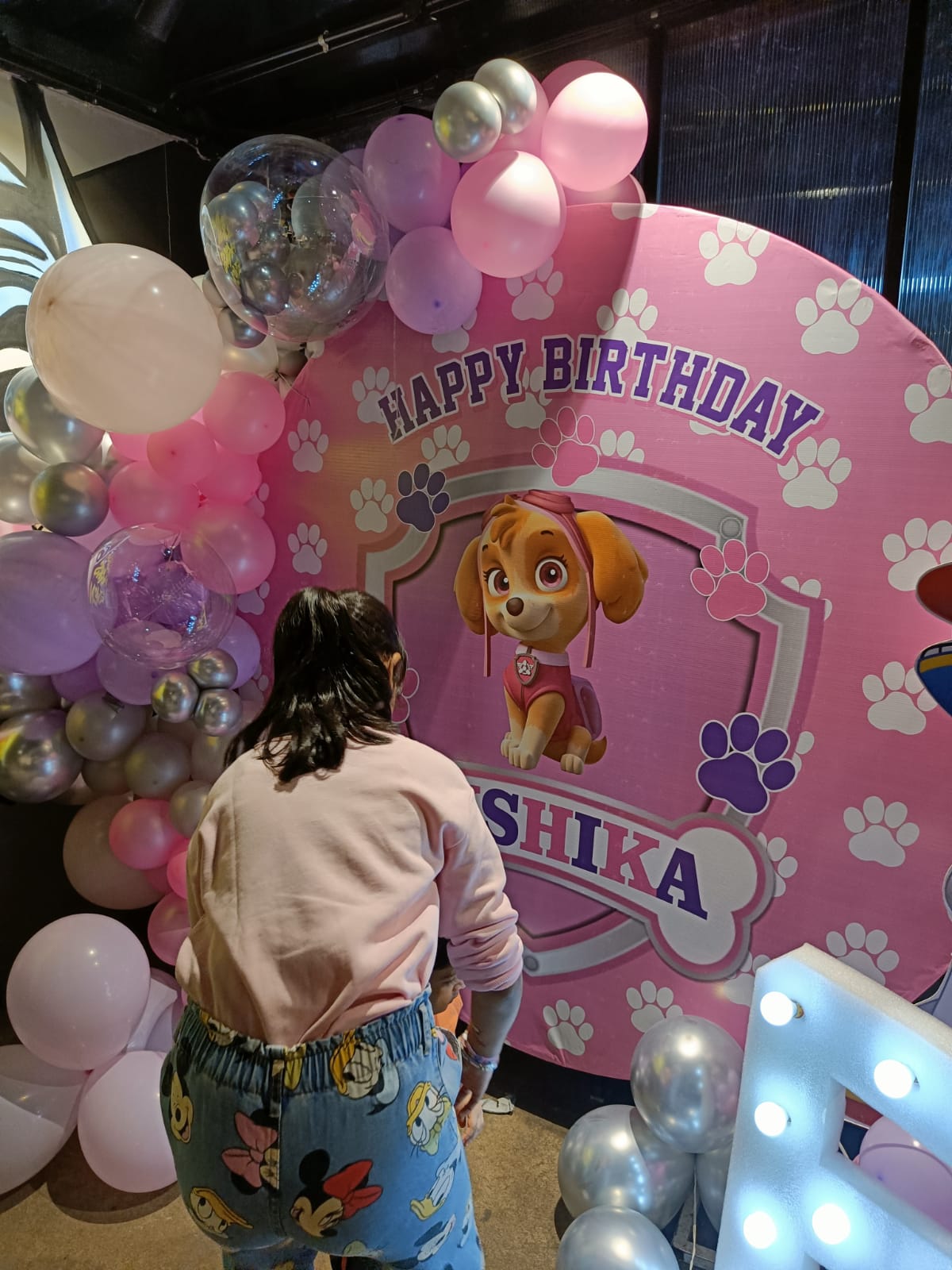 Paw Patrol Skye Theme Ring Decoration – Customized for Girls - PARTYFOXX 