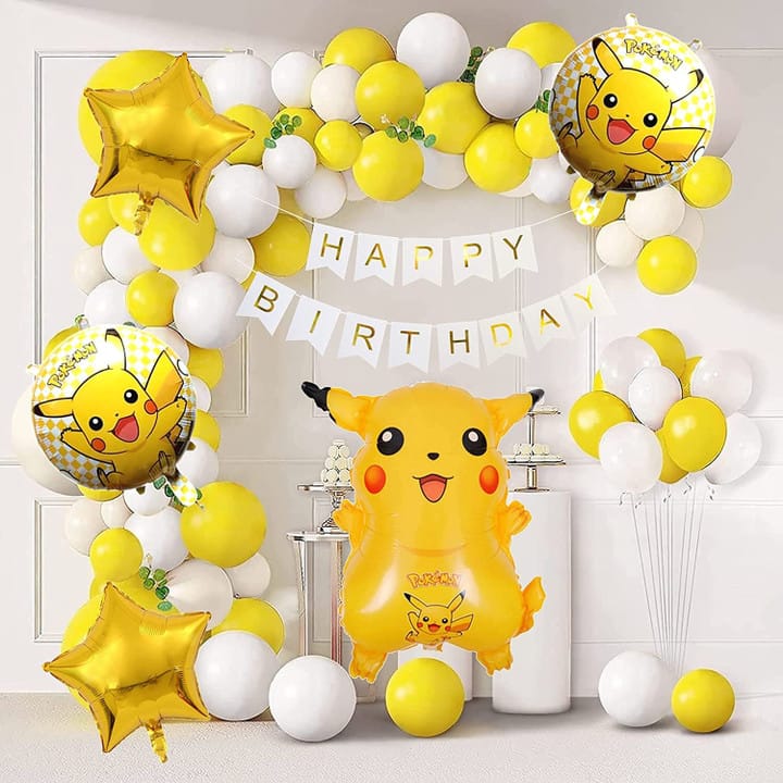 Birthday Decoration Kit for Home — Pokémon Theme Inspired - PARTYFOXX 