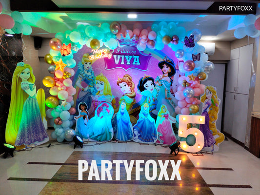 Princess Theme Birthday Decoration for kids - PARTYFOXX 
