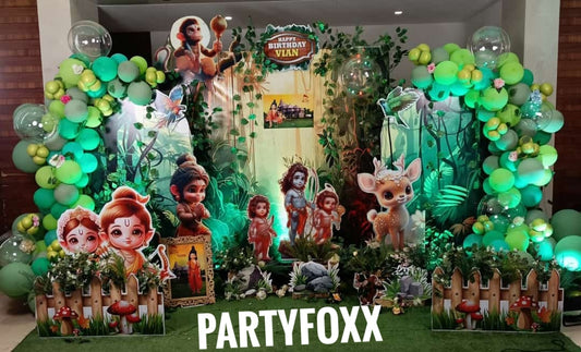 Ramayan Theme Decoration for Kids Birthday Party - PARTYFOXX 