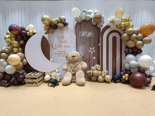 Rustic Moon-Themed Baby Shower Decoration - PARTYFOXX 