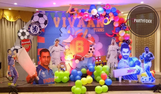 Cricket Theme Birthday Decoration - PARTYFOXX 