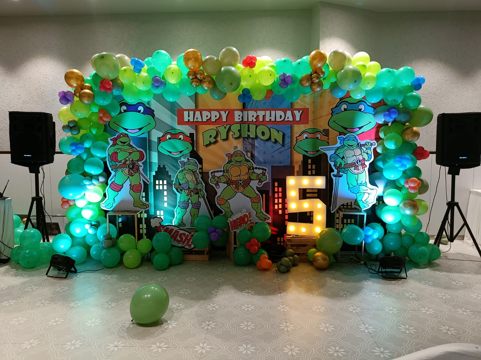 Teenage Mutant Ninja Turtles Theme Birthday Decoration - PARTYFOXX 
