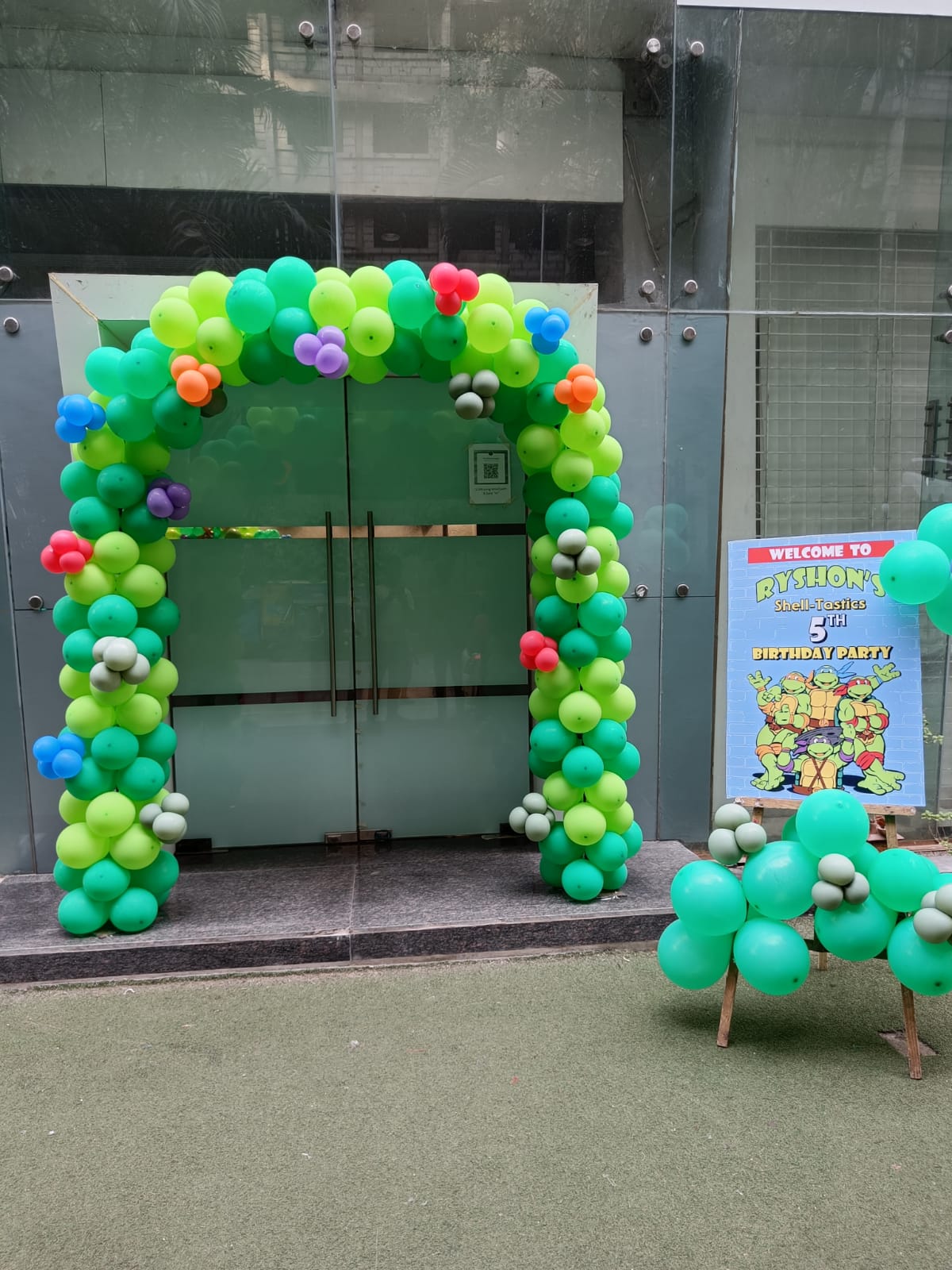 Teenage Mutant Ninja Turtles Theme Birthday Decoration - PARTYFOXX 
