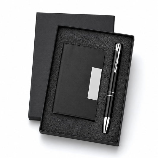 Premium Card Holder & Pen Gift Set