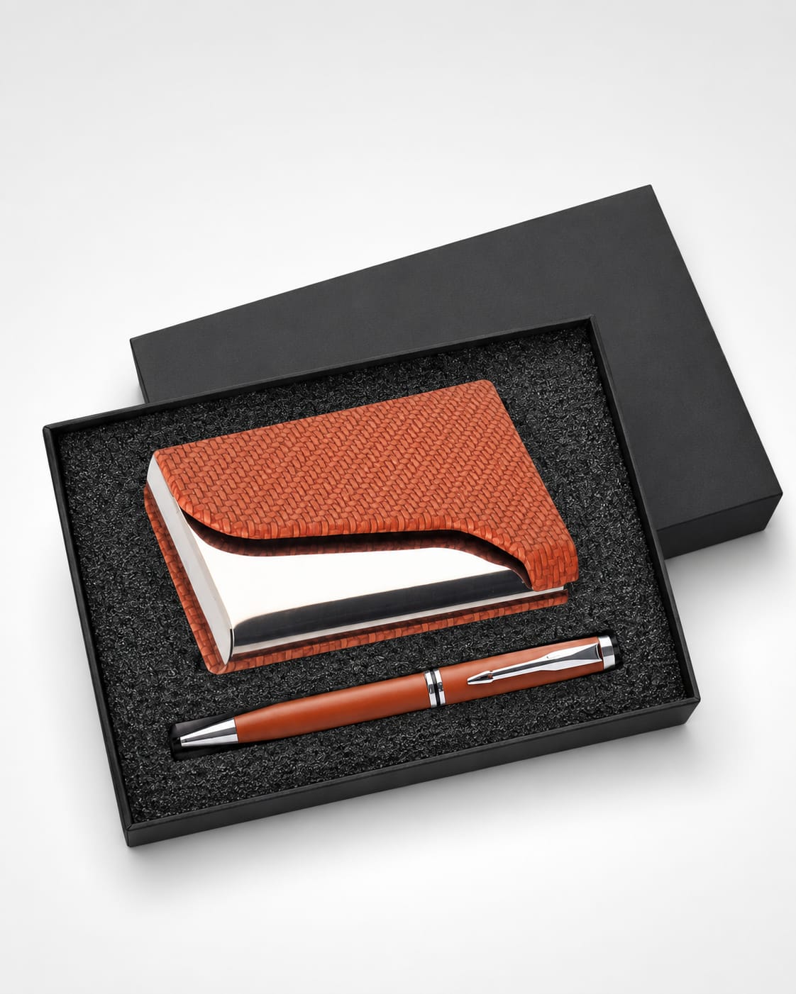 Premium Card Holder & Pen Gift Set
