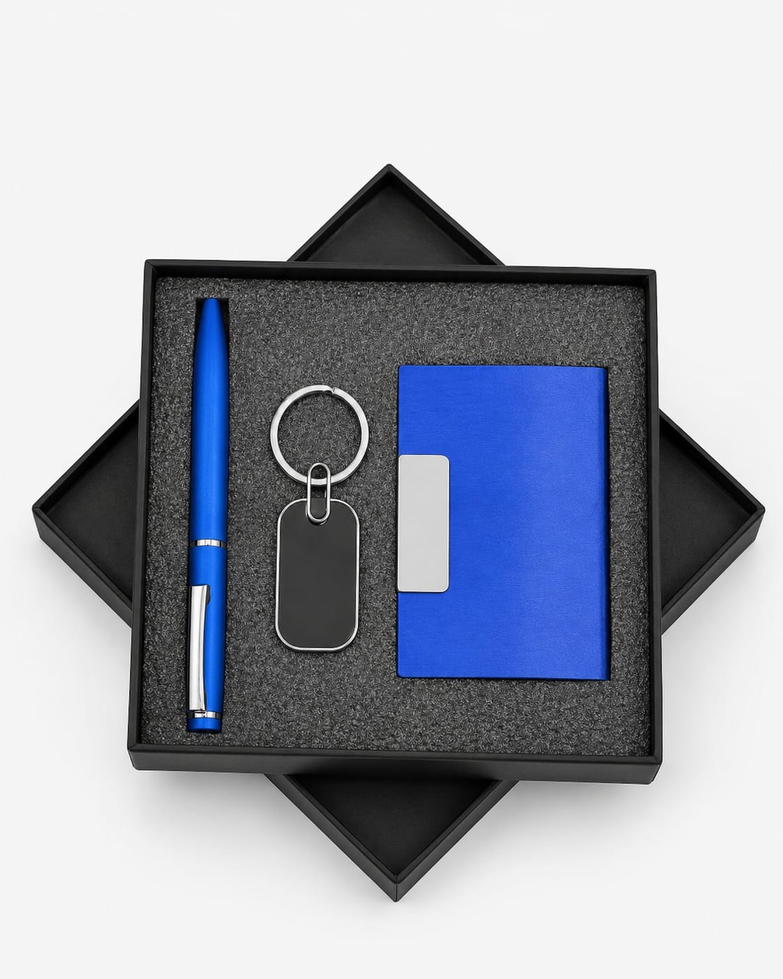 Premium Card Holder, Pen & Keychain Gift Set