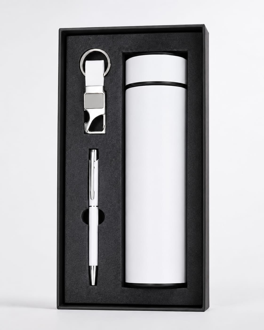 Premium Bottle, Pen & Keychain Gift Set