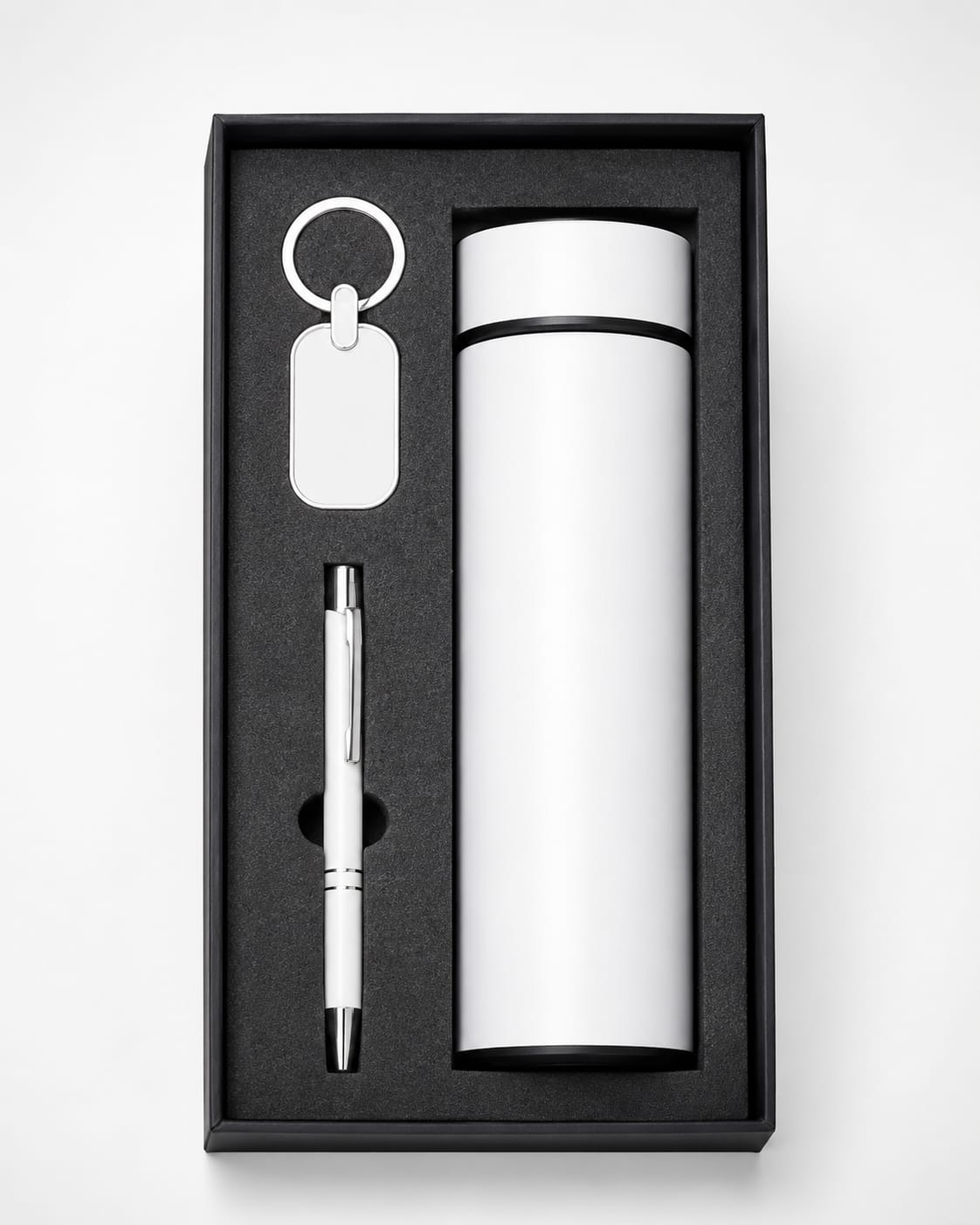 Premium Bottle, Pen & Keychain Gift Set