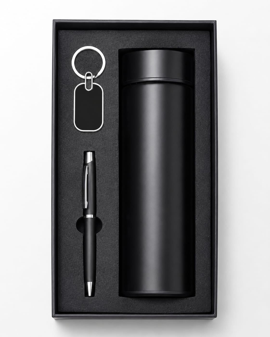 Premium Bottle, Pen & Keychain Gift Set